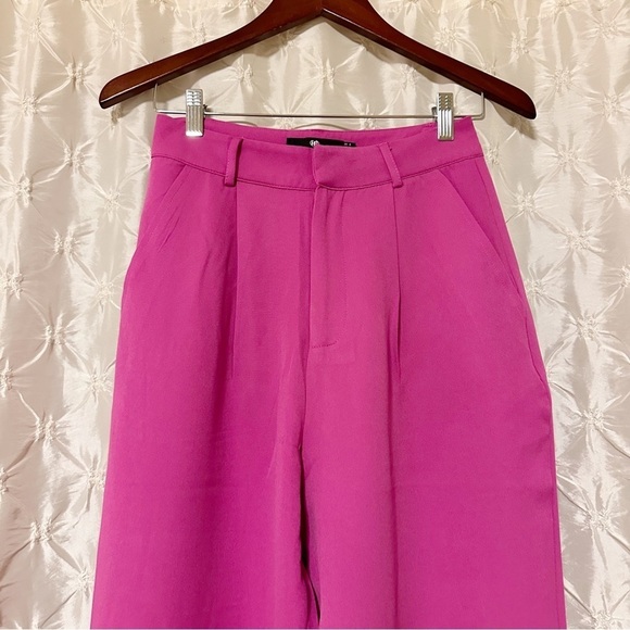 ASOS Heartbreak Barbie Pink Button Cuff Tailored Trousers Barbiecore Pants - Picture 4 of 14